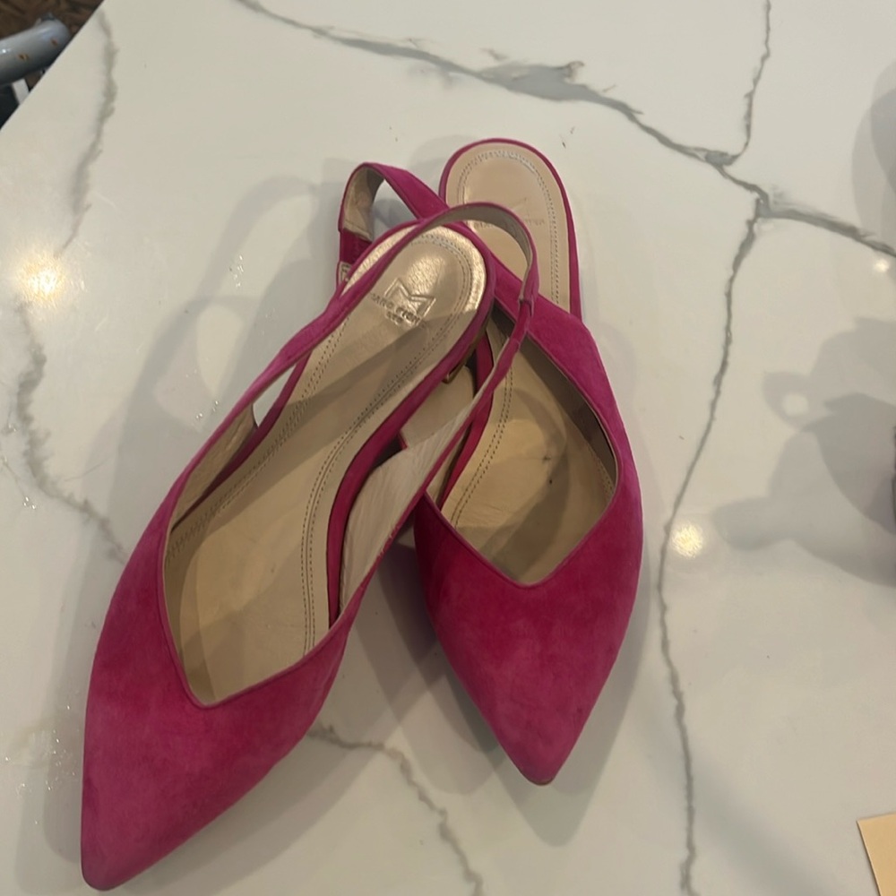 Marc Fisher magenta sling backs